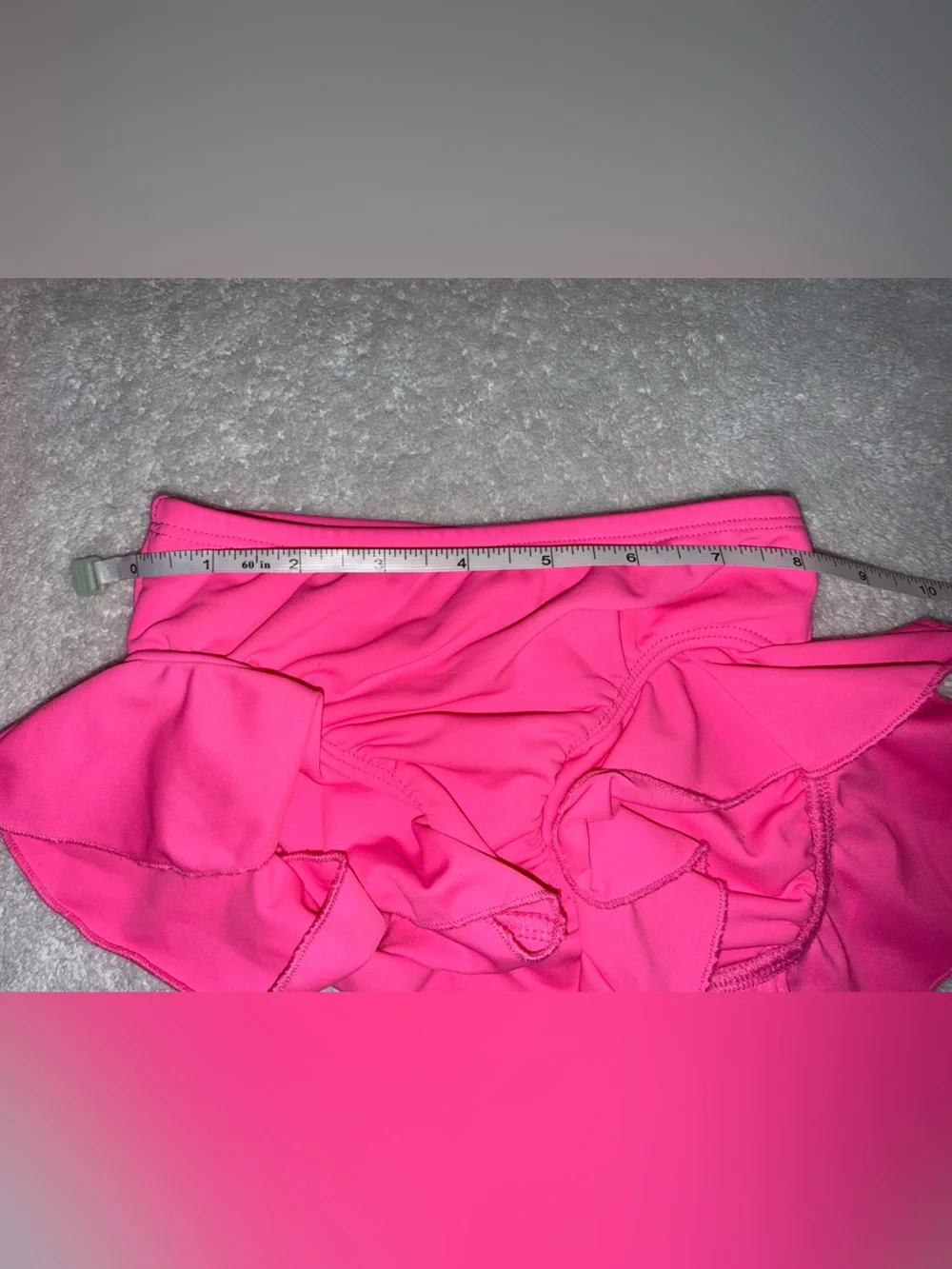 Girls LVR 2 Piece Dance Ruffle Outfit Hot Pink Size 6